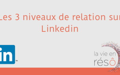 Les 3 niveaux de relation sur LinkedIn